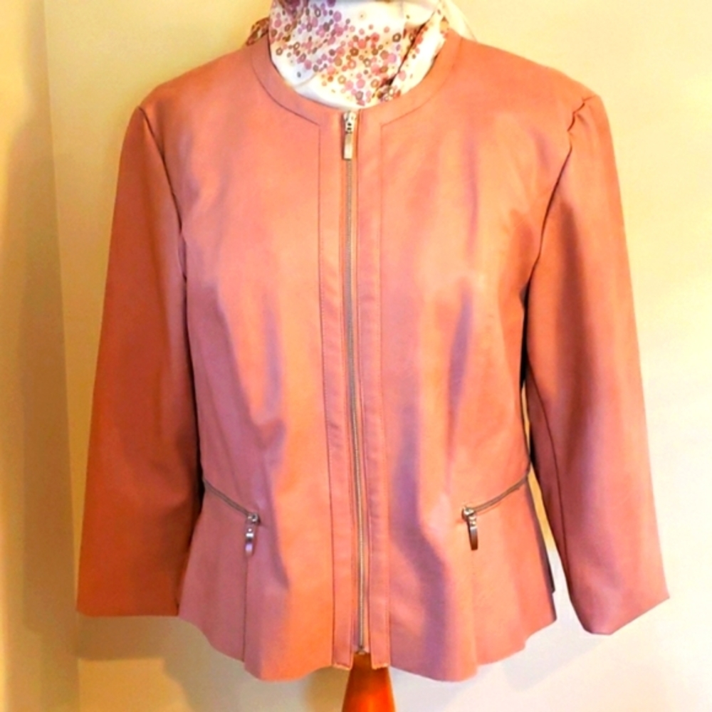 INC Faux Leather Jacket